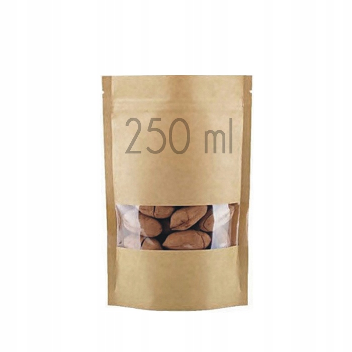 

Torba papierowa Doypack okienko 250 ml 10 szt