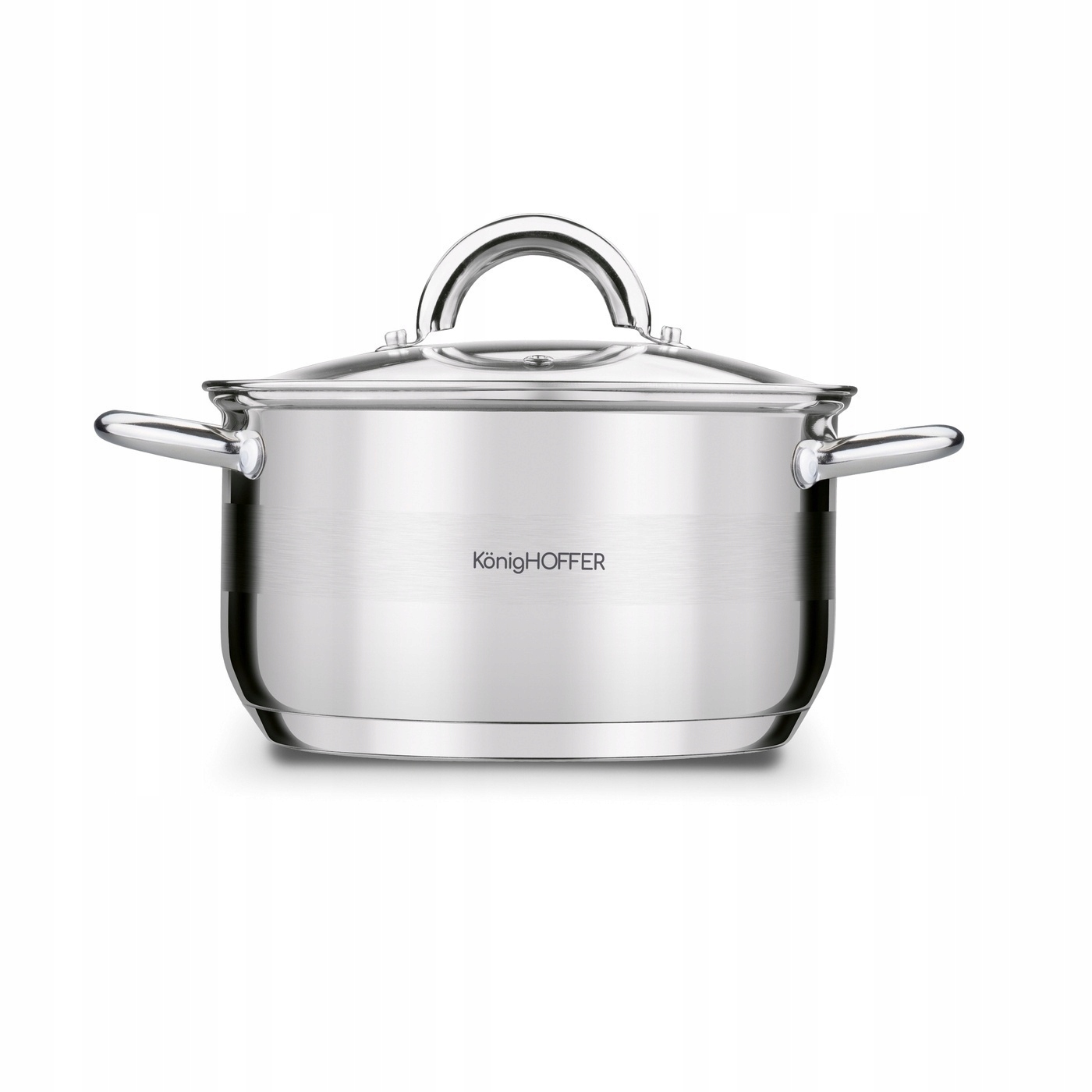 Zestaw GARNKÓW Indukcja STALOWE z POKRYWKAMI Konighoffer Faro 16/18/20/24 Typ powłoki stalowa