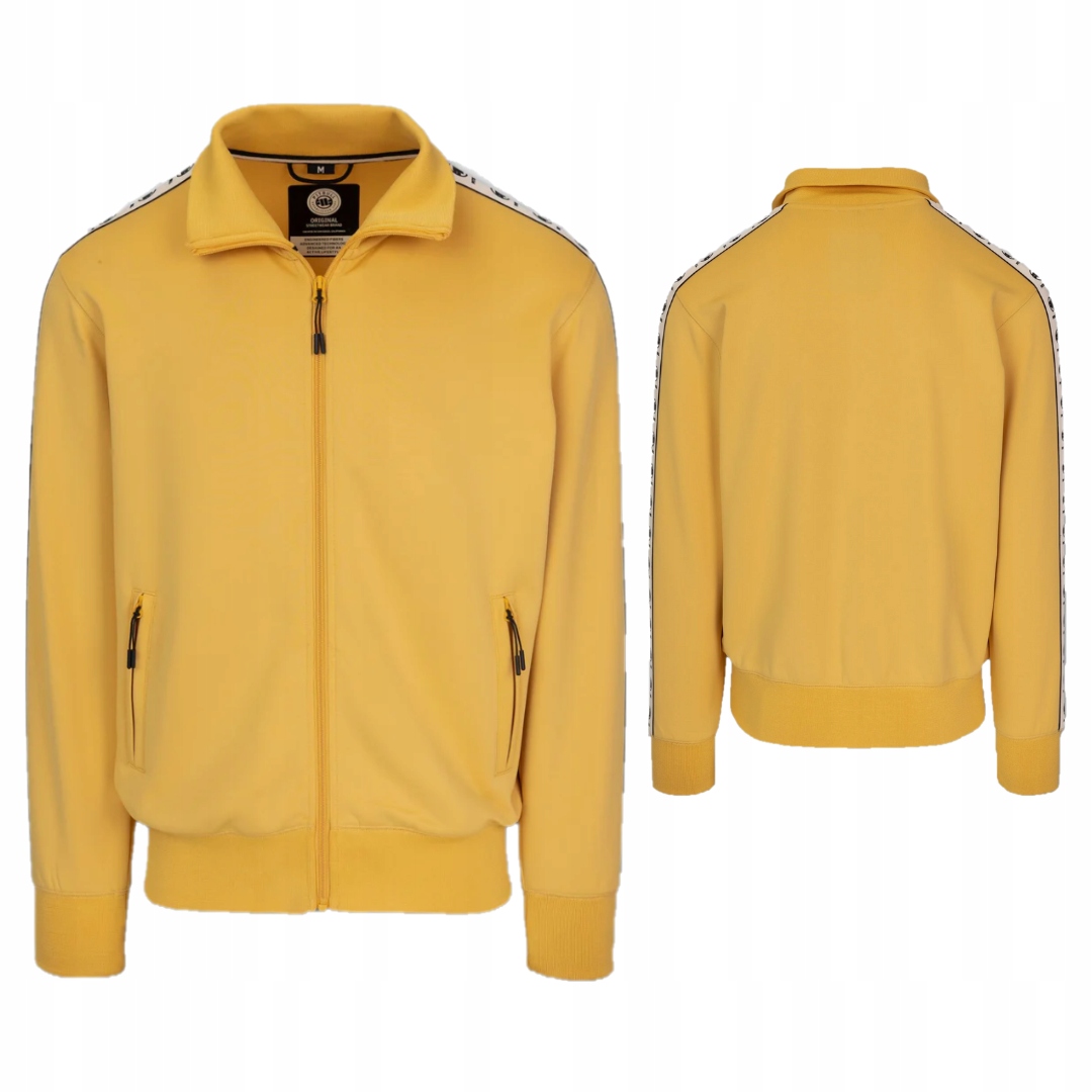 Pitbullwestcoast Pánská Mikina Na Zip Oldschool Powers Yellow Žlutá L