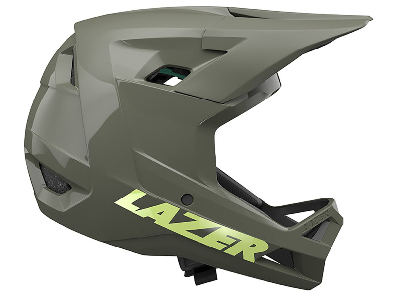 Kask rowerowy Lazer Chase KinetiCore Zielony mat Full Face (rozmiar S)