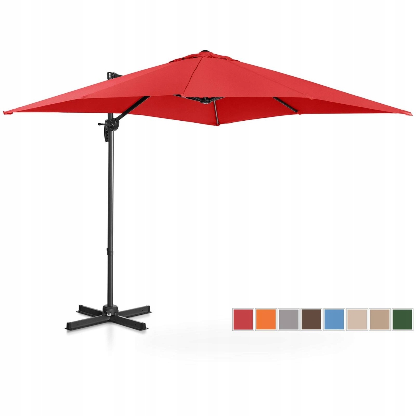 Parasol Ogrodowy Kwadratowy Regulowany Duży 250cm