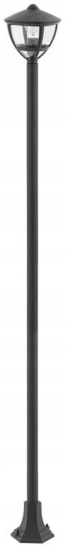 Nowodvorski Lampa Latarnia Ogrodowa Zewnętrzna Czarna 10498 Amelia 2m 200cm