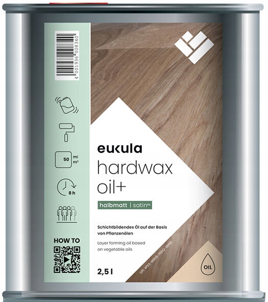 Eukula Hardwax Oil Plus Satin 2,5L olejovosk na parkety