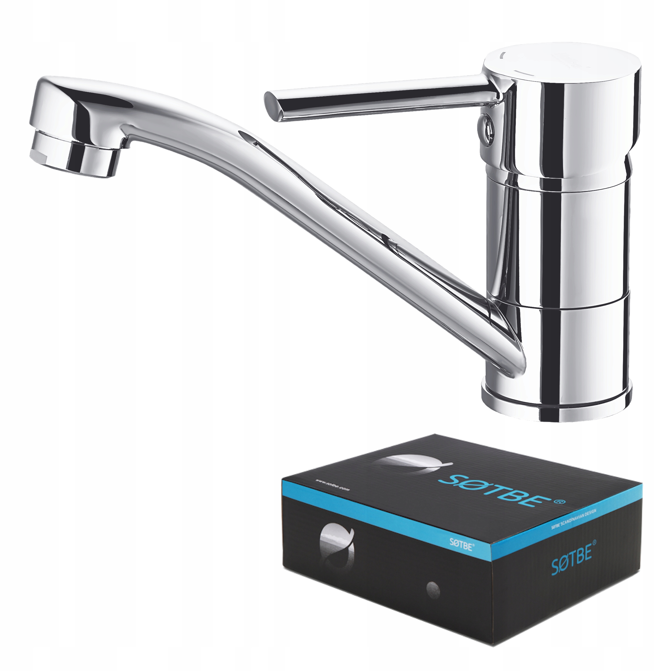 Stojanková umývadlová batéria s pohyblivým výtokom Kra pre otočné umývadlo Sotbe