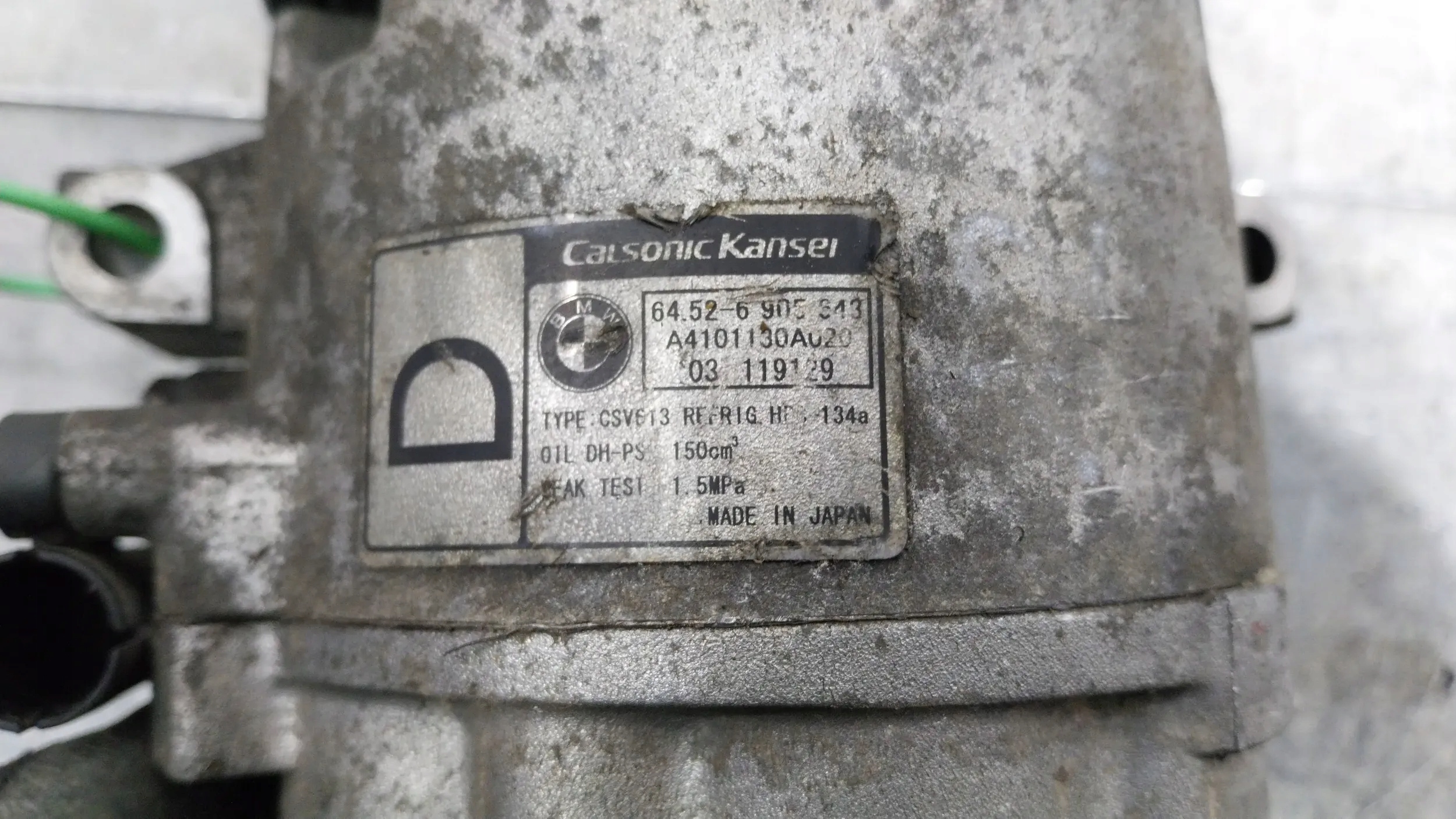 compressor compressor; of the air conditioning 6905643 BMW E46 E83 X3 2.0D 320D M47