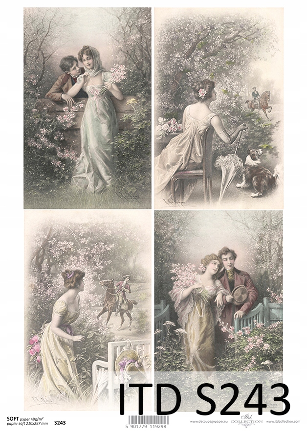 Papier Soft S0243 cienki A4 decoupage