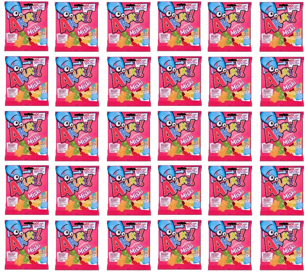 Levně 30x 90g Jutrzenka Akuku! Gumoví Medvídci se sníženým obsahem cukrů Karton