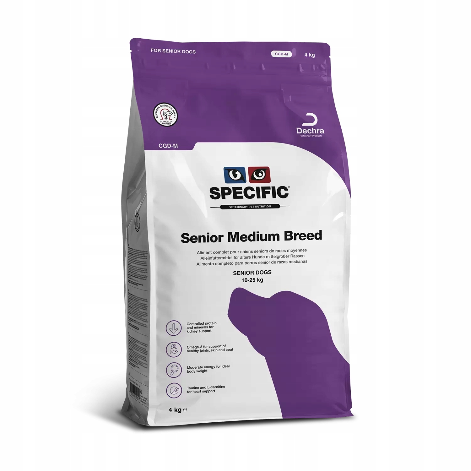 Levně Specific Dog Cgd-m Senior Medium Breed krmivo pro starší psy 4 kg