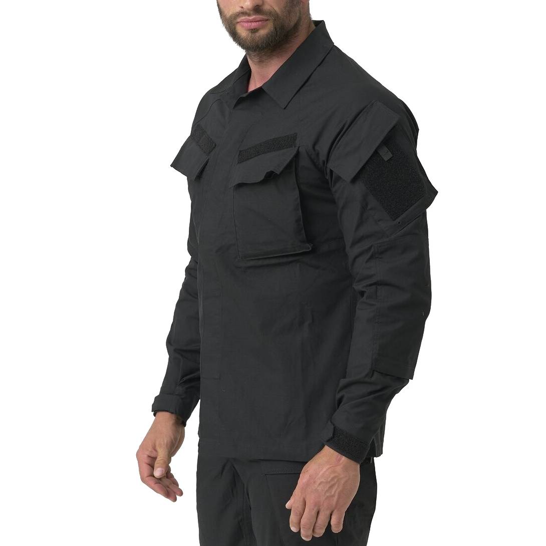 Mikina Uniformovaná Helikon Raid Shirt PolyCotton Stretch Ripstop Black vel. L