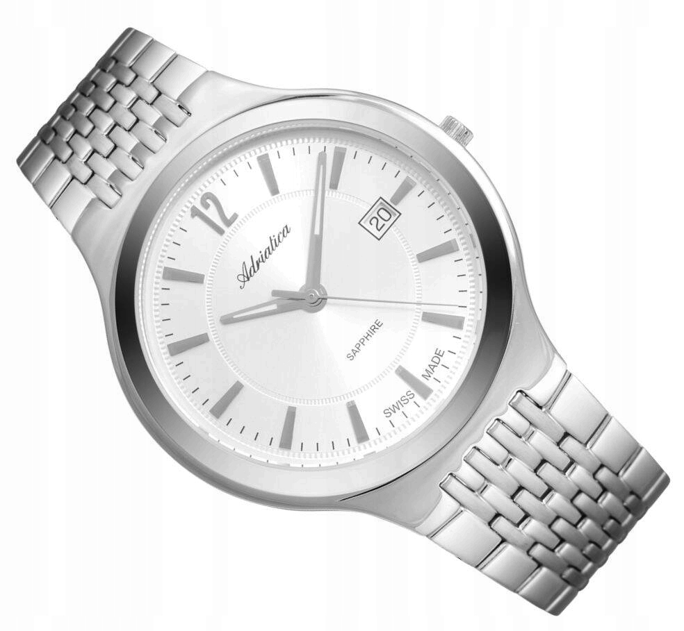 Pánské Hodinky Adriatica Klasické Švýcarské A8296.5153Q S Datumovkou