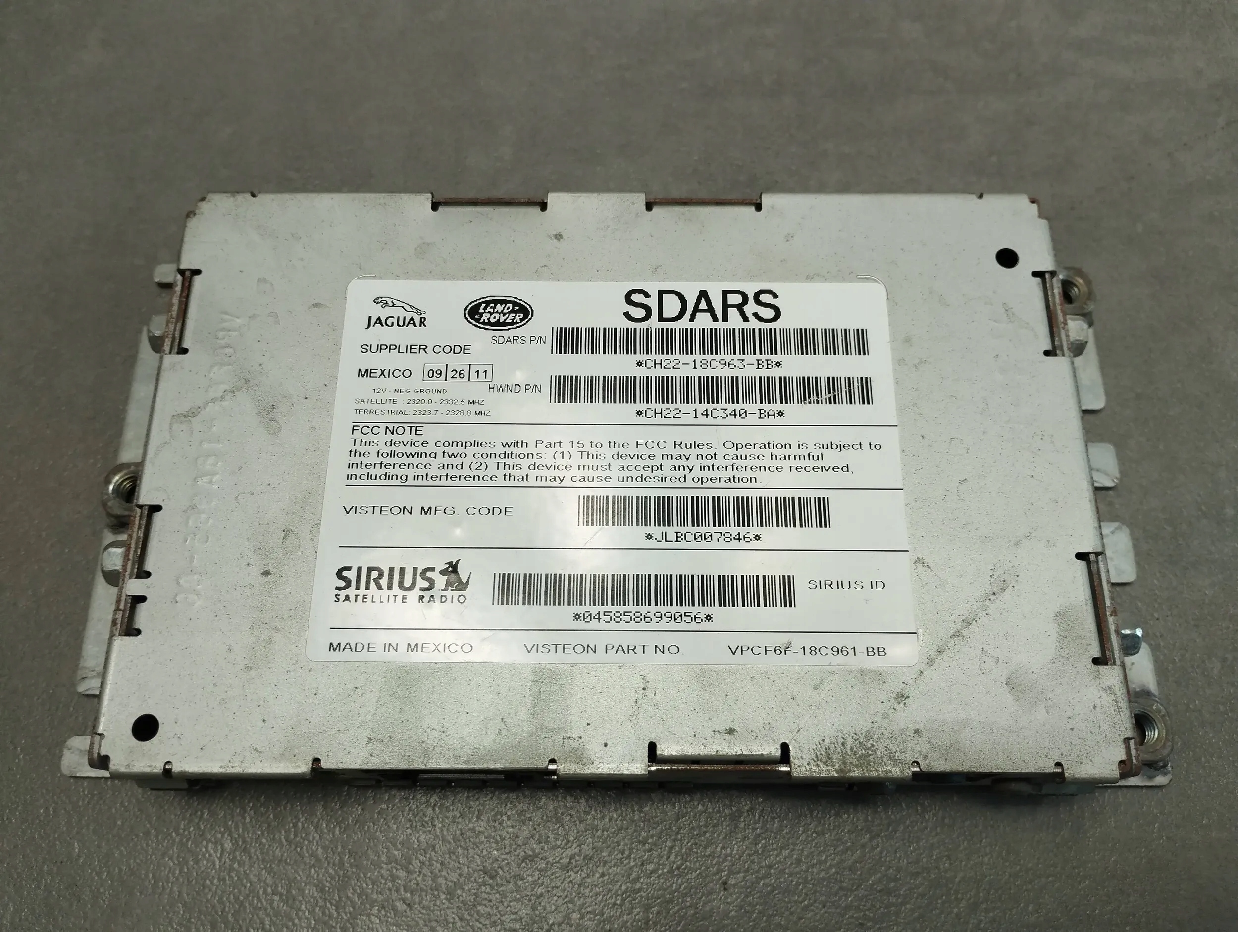 Land Rover Range Rover Sport L320 modulo GPS CH2214C340BA