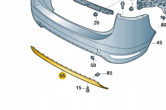 *NOWA SPOJLER ZDERZAKA VW SHARAN OE