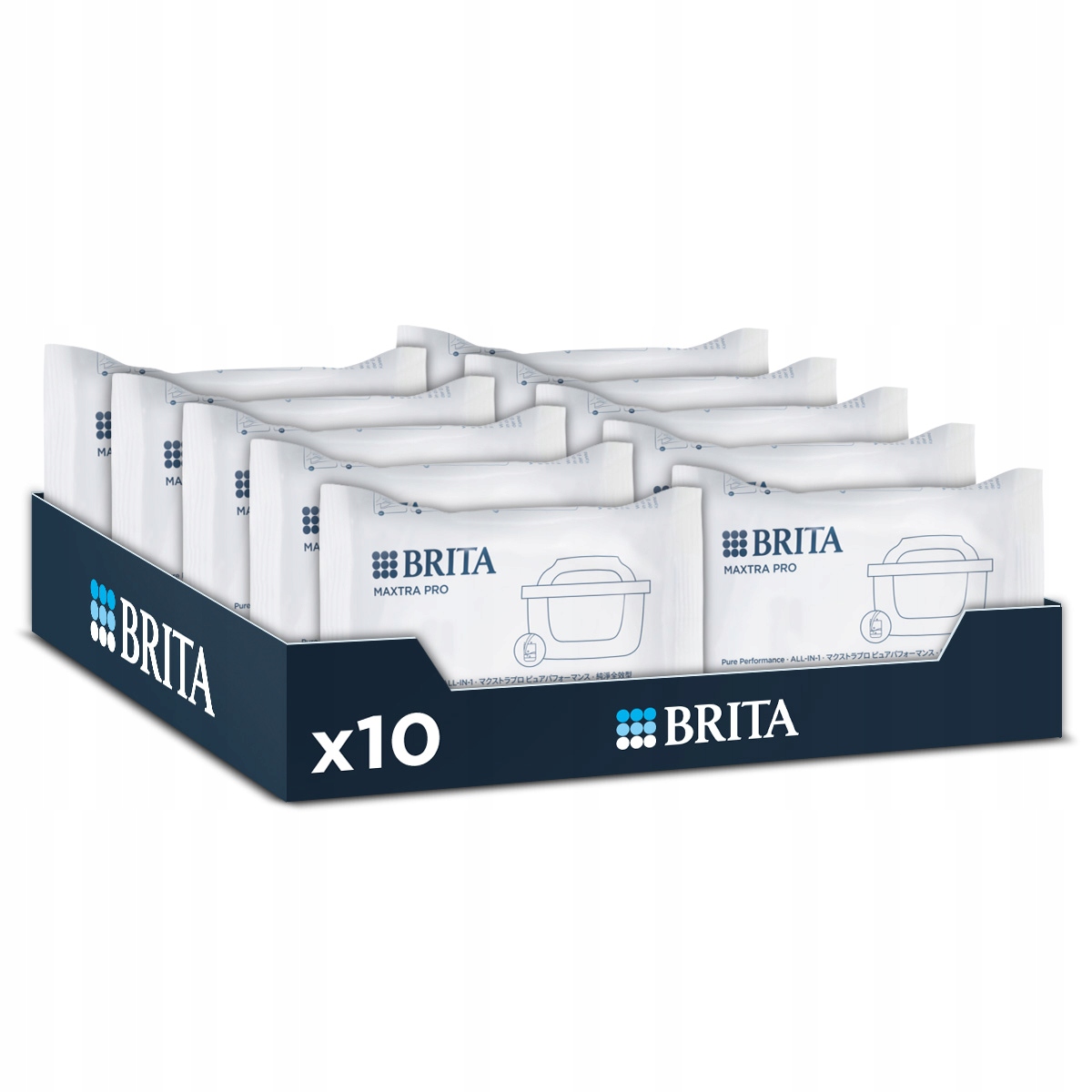Zestaw Brita Filtr wkład do wody Maxtra Pro Pure Performance 10 sztuk