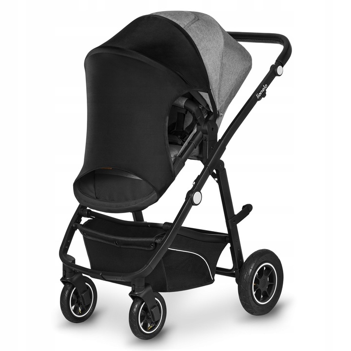 LIONELO OSŁONKA PRZECIWSŁONECZNA STROLLER SUN COVER BLACK ŻAGIEL Marka Lionelo