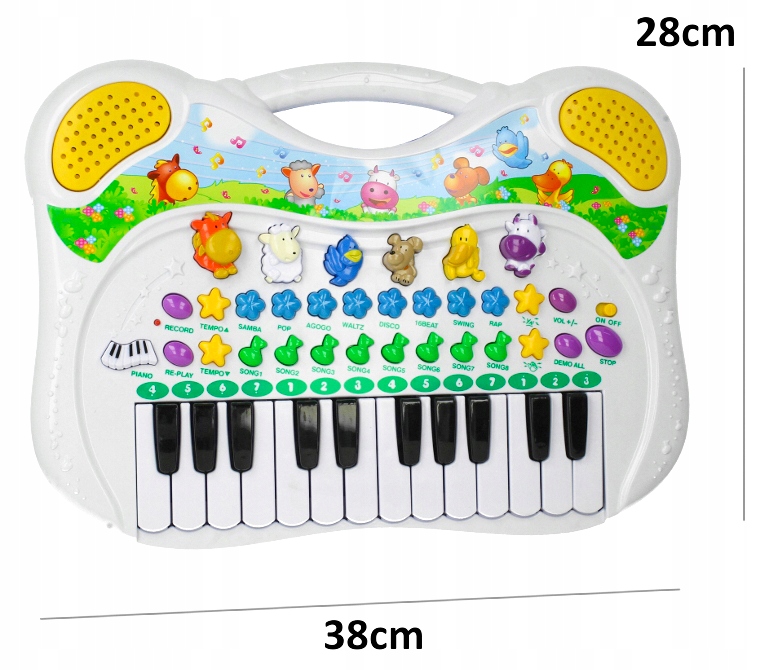 Pianinko Interaktywne Ze Zwierzatkami Organki U18 Płeć chłopcy