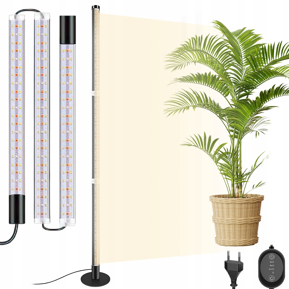Lampa Do Uprawy Roślin Led 243 Led Grow Light Wzrostu Stojąca Timer 120CM