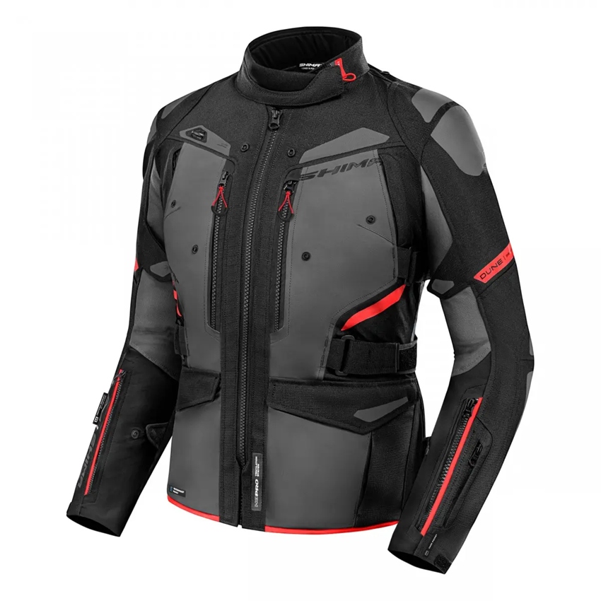 Shima Dune Lady Red dámska motocyklová turistická bunda XL
