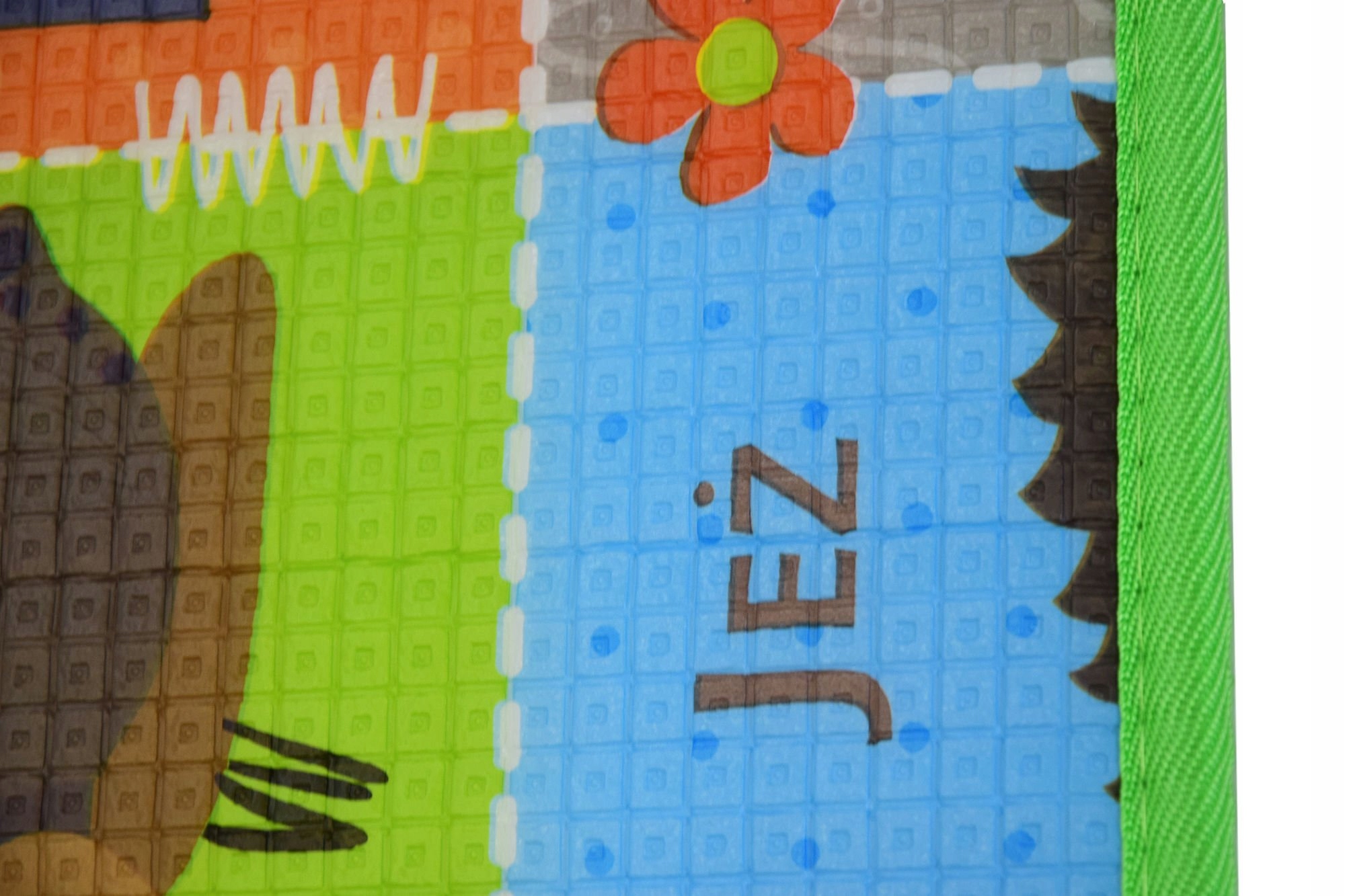 MATA PIANKOWA DWUSTRONNA SZACHOWNICA GRUBA 1 CM Efekty brak