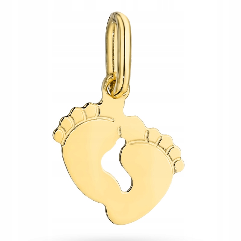 Zlatý Přívěsek Přívěsek pr. 585 Nožky pro maminku Gravírování 14k