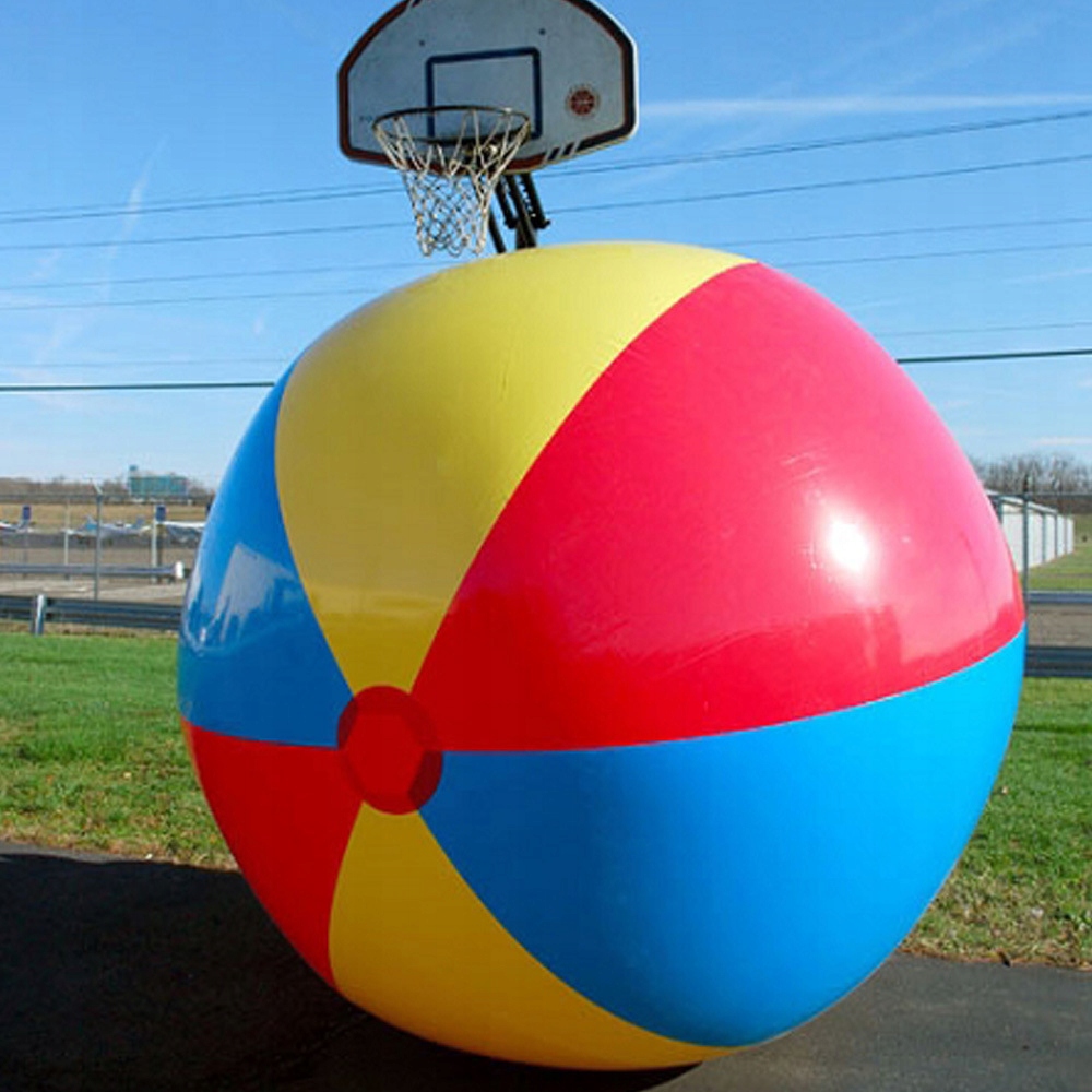GIGANTYCZNA PIŁKA PLAŻOWA 130 CM !!! PVC 0,2 MM BARDZO DUŻA KOLOROWA Średnica 130 cm