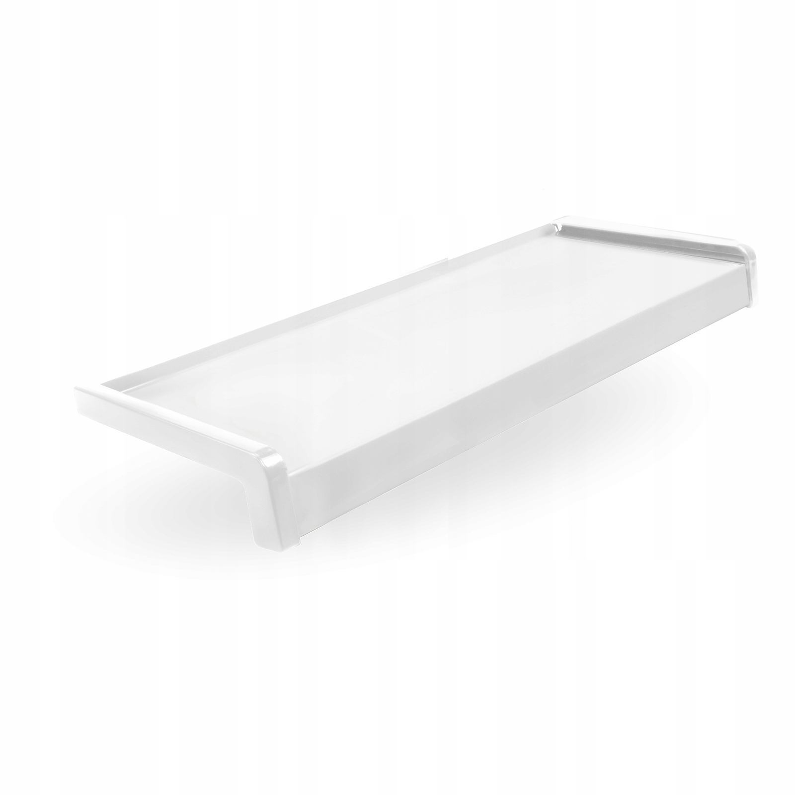 Vnější parapet hliníkový, Pvc krytky šířka 22,5 cm délka 100 cm Bílá