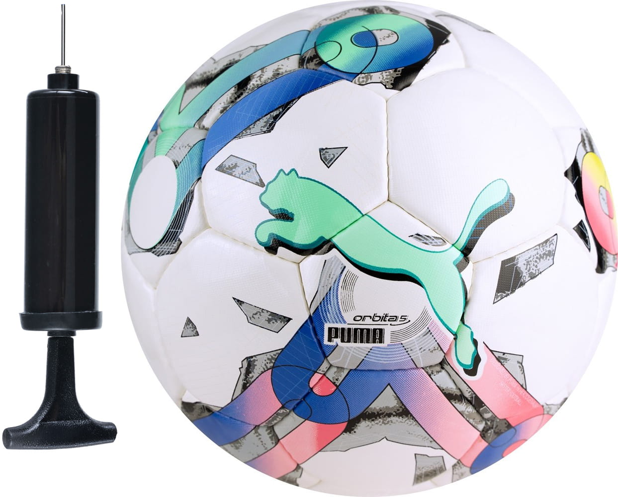 Puma Orbita 5 Hs Lekka Piłka Nożna Do Nogi Treningowa Szyta Pompka 3