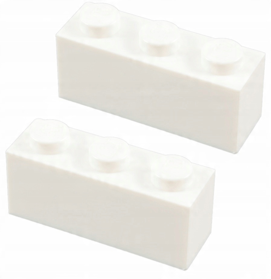 

07233Na Lego 3622 362201 brick 1x3 biały 2szt