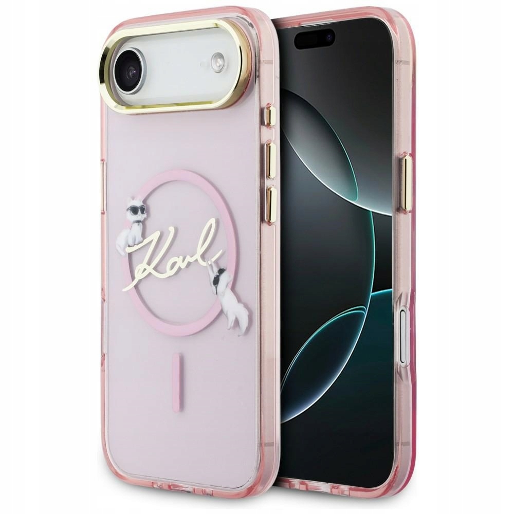 Pouzdro Karl Lagerfeld IML Choupettes Karl Script Logo MagSafe pro iPhone Air