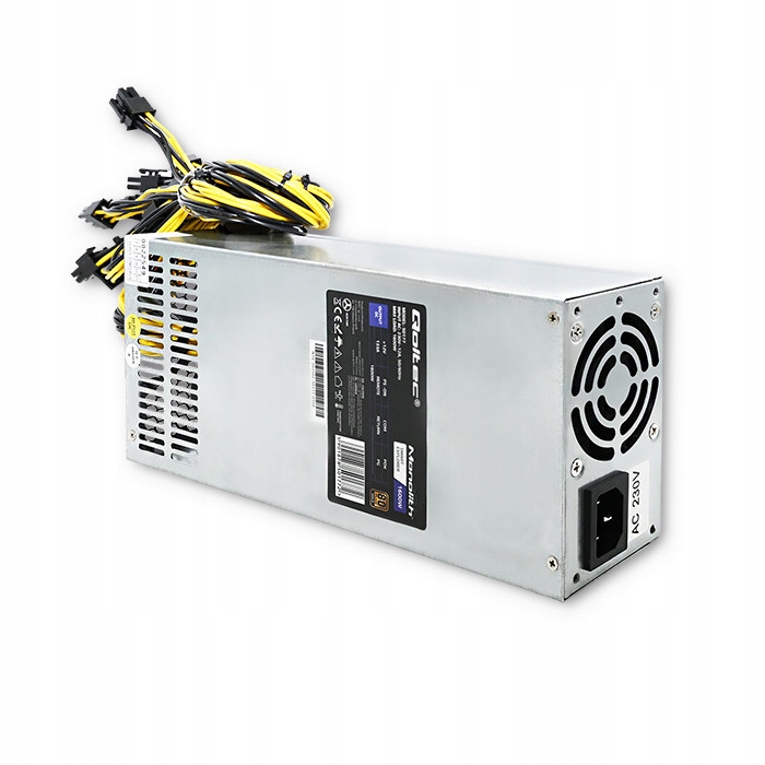 Qoltec Zasilacz Pci-e Smart 1600W 80 Plus Gold Data mining