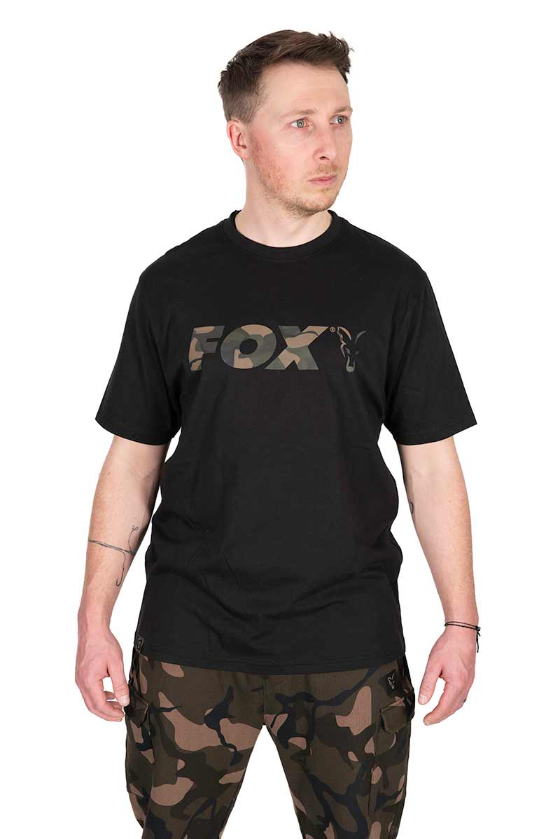Koszulka Fox Black/camo Logo T-shirt Roz.L CFX287