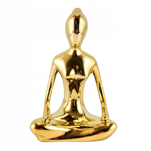 

Figurka Ceramiczna Kobieta Yoga Złota