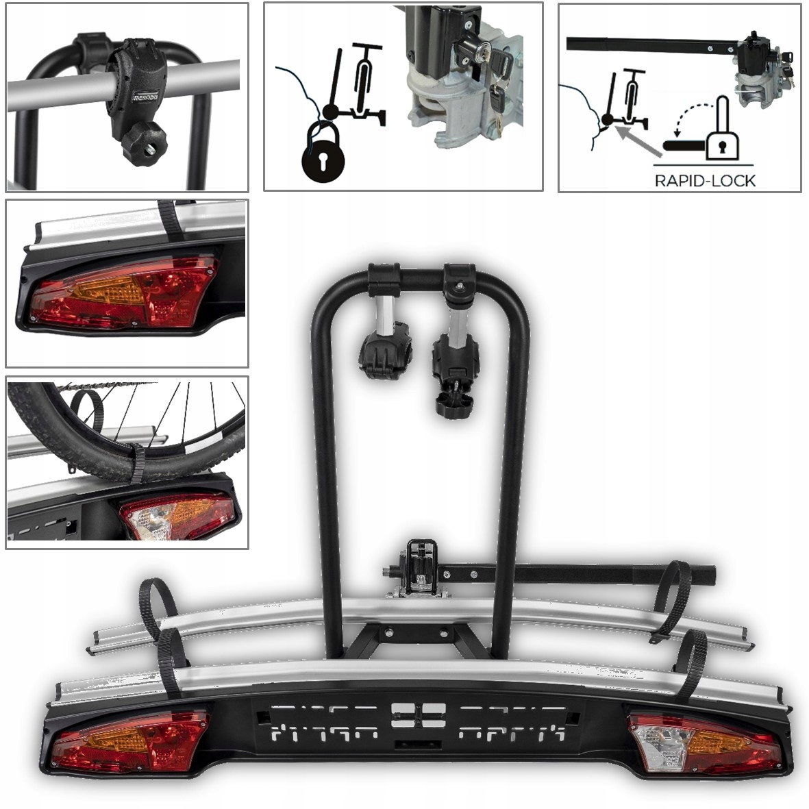 MENABO MERAK 2 RAPID BAGAZNIK NA HAK 2 ROWERY 13 Model Merak