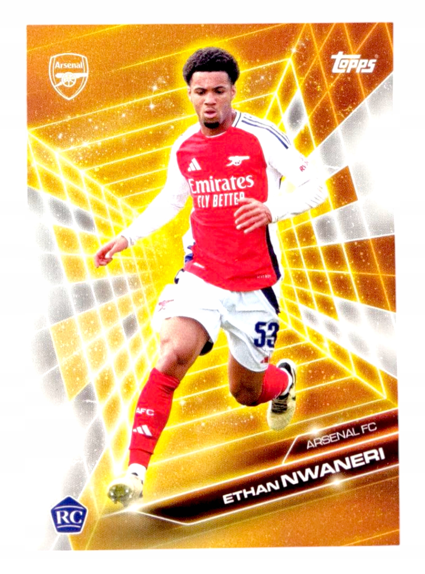 Topps Fan Set Arsenal 2024-2025 Golden Future GF-3 Ethan Nwaneri