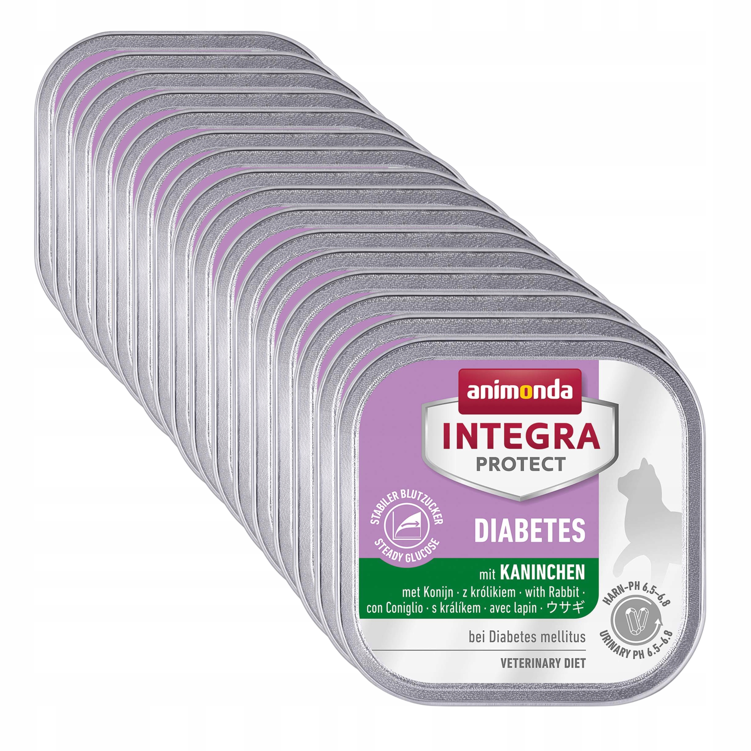 Animonda Integra Diabetes tácek Set 16x100g – Králík (Cukrovka)