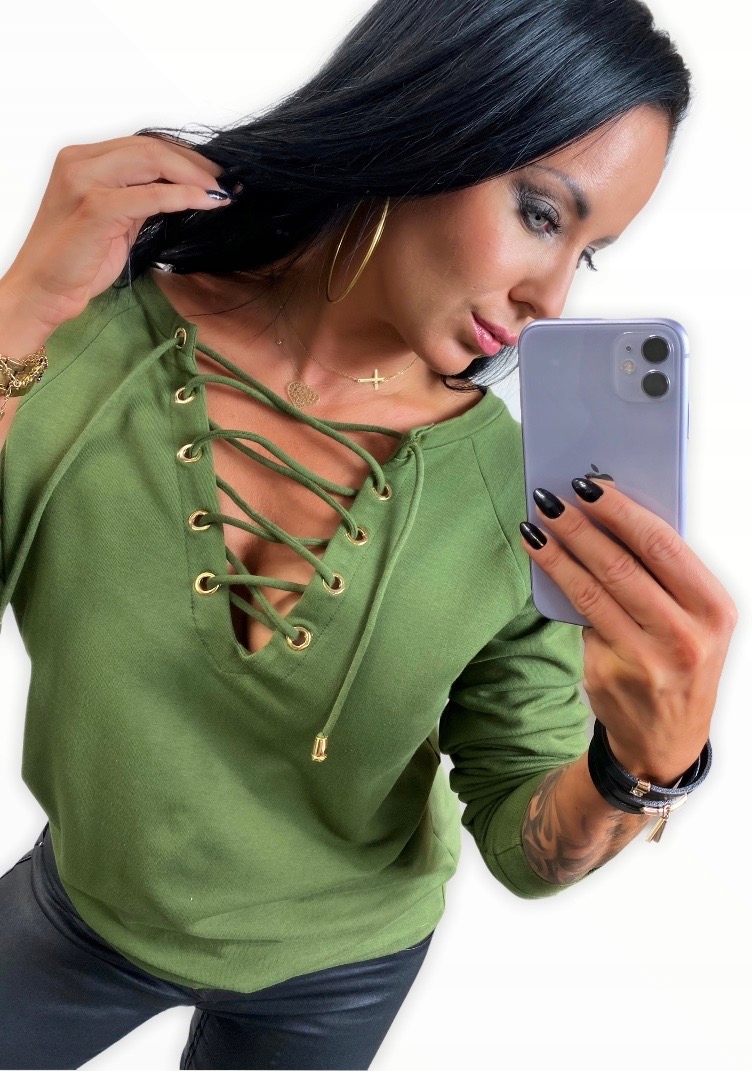 

LipMar Bluza sxowny dekolt sznurowany Kolory 38 M
