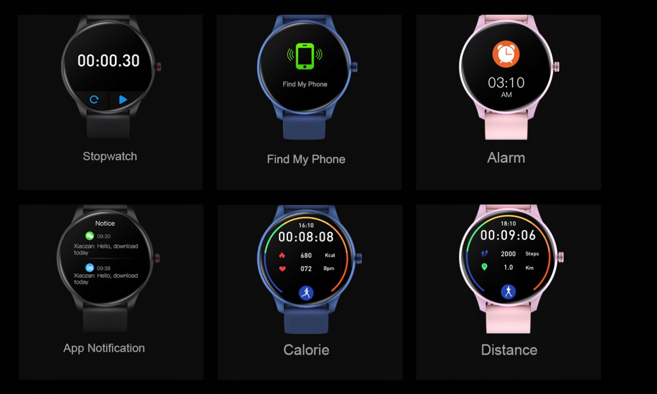 CUBOT Smartwatch C9 IP68 TETNO SPORT Wodoszczelność tak