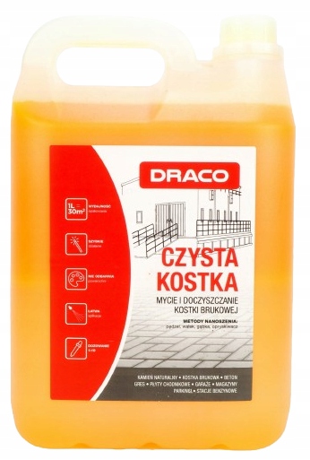 Draco Čistá kostka 5 l – mytí, odmašťování dlažebních kostek