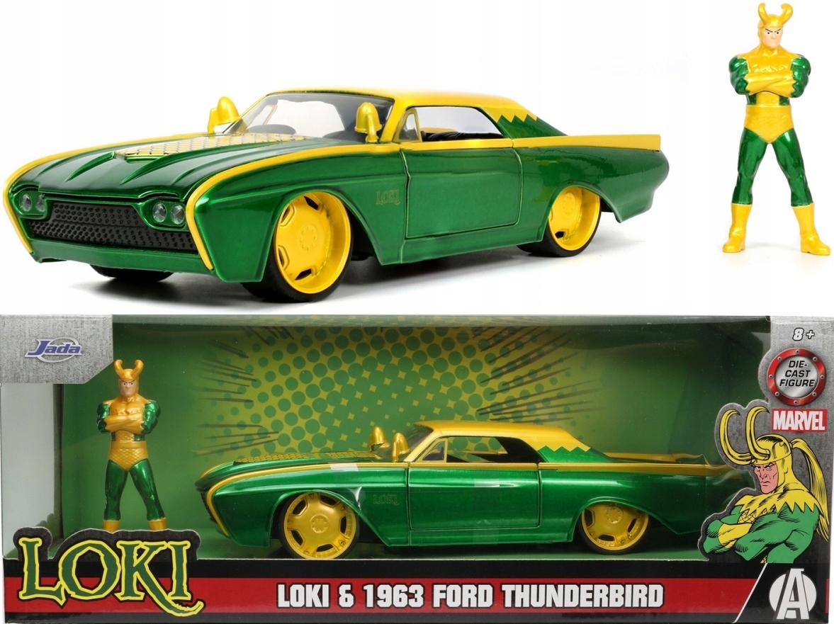 Ford Thunderbird 1963 Loki Marvel Jada 1:24
