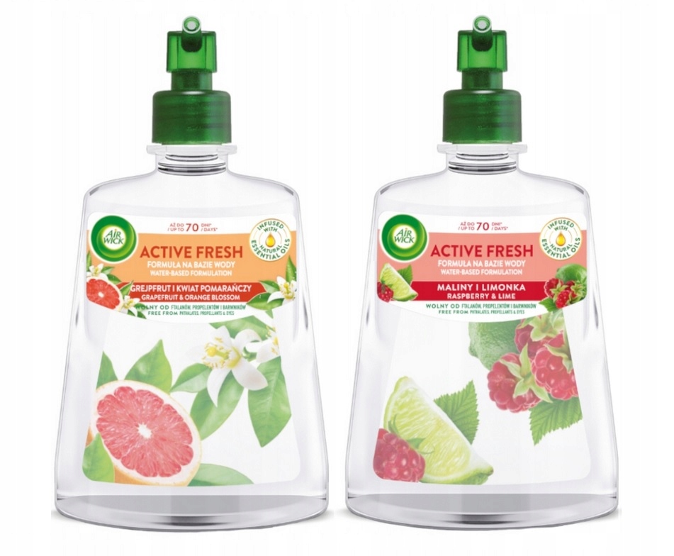 

Air Wick Active Fresh Odświeżacz Wkład Zestaw x2
