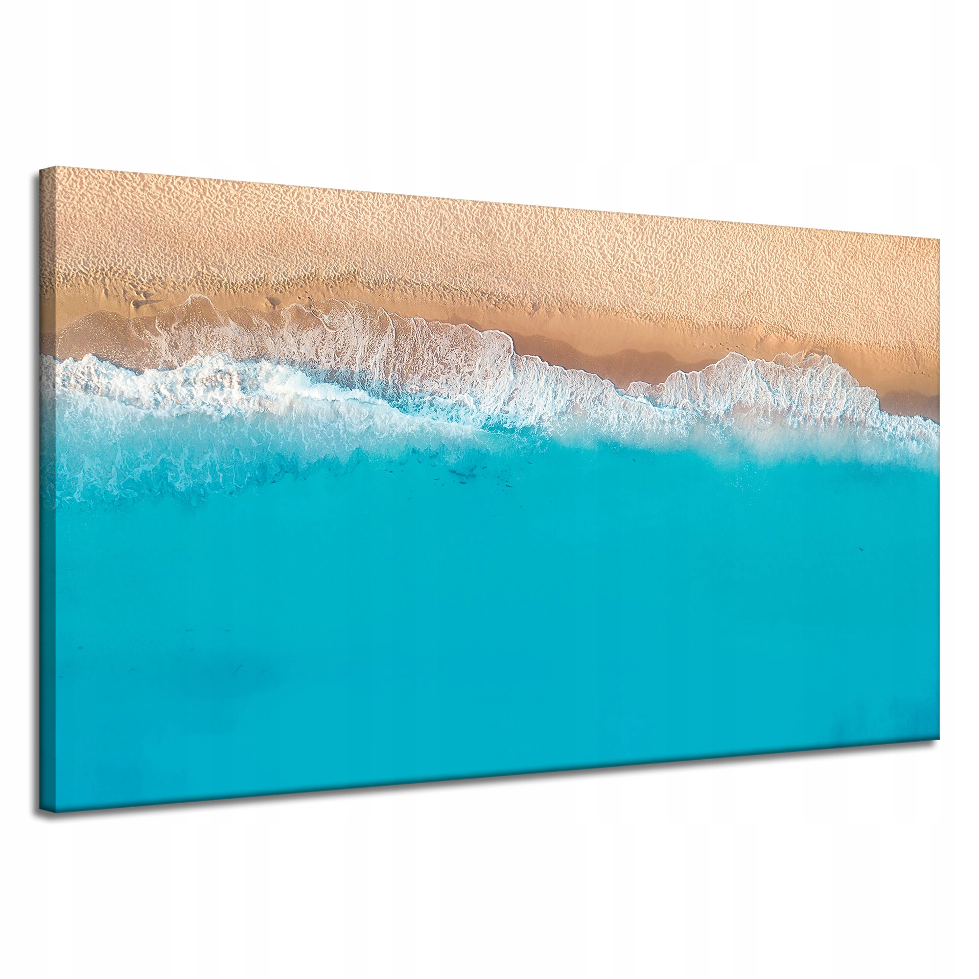 Obraz na plátně Pláž Voda Vlny Světle Modrá 120x70 cm