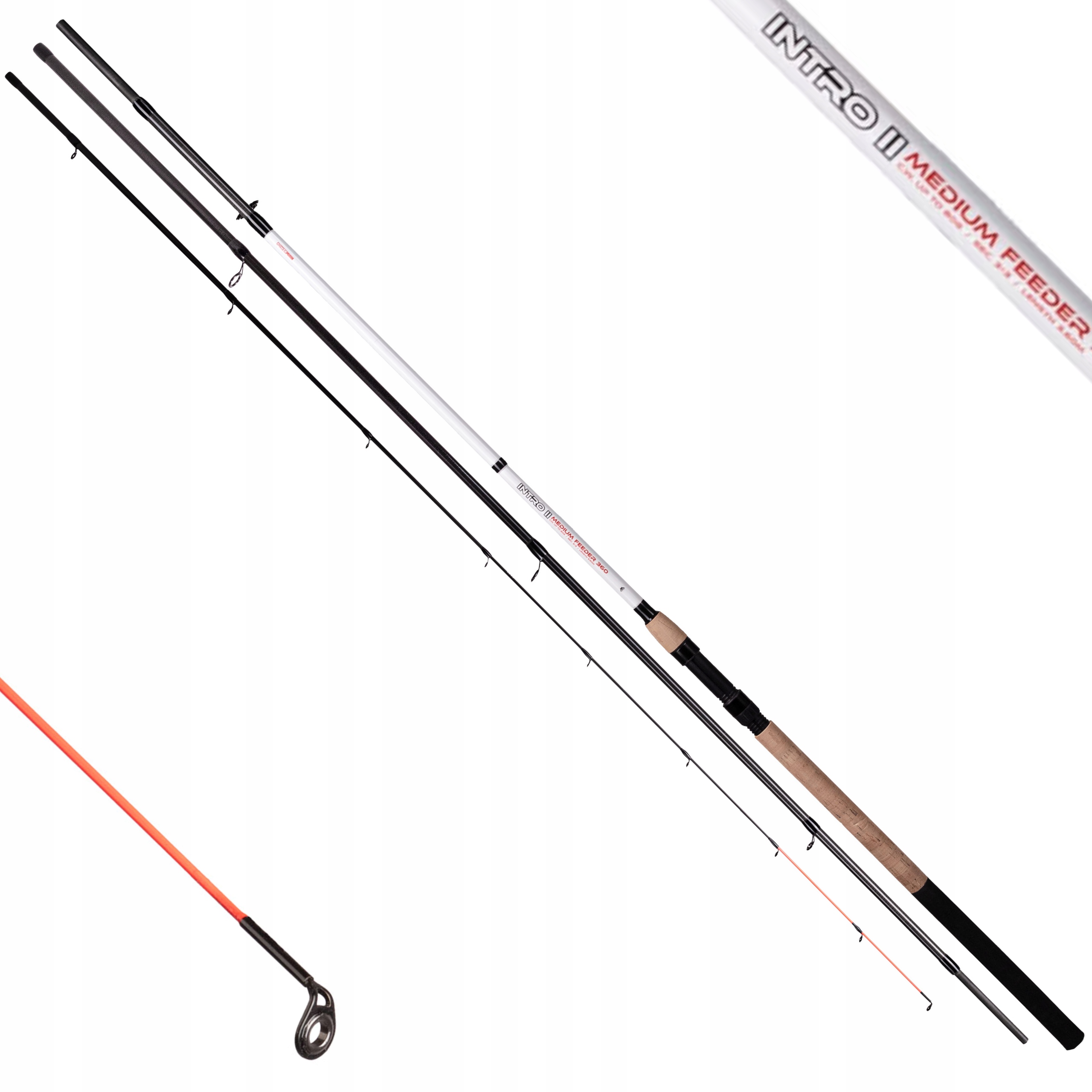 Wędka węglowa Mikado Intro II Medium Feeder (3+3) 3,6m 80g