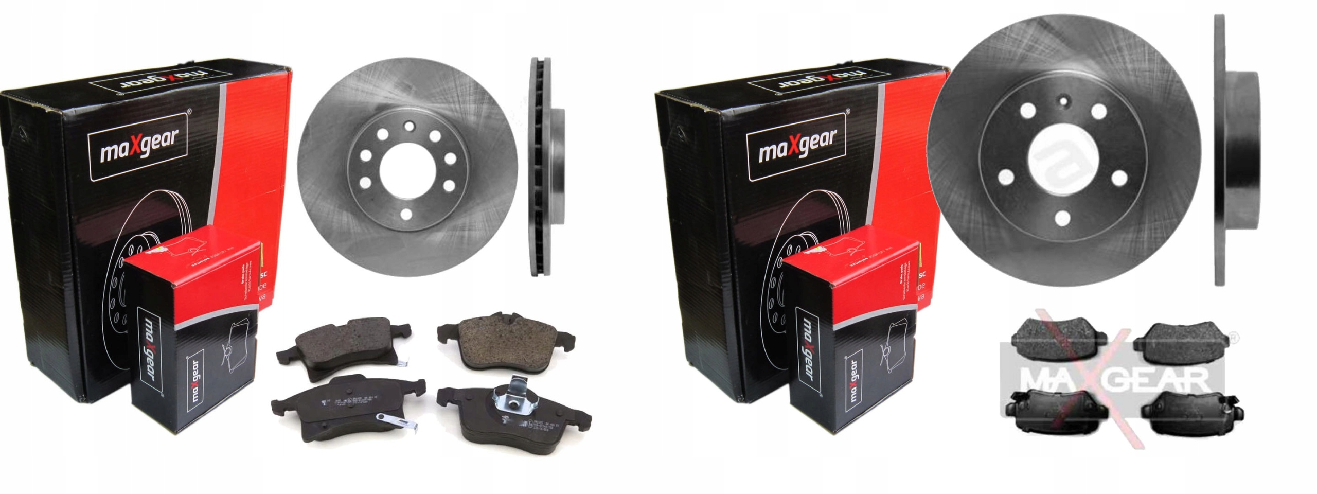 ДИСКИ КОЛОДКИ MAXGEAR ПЕРЕДНЯЯ ЗАДНЯЯ OPEL ASTRA III H