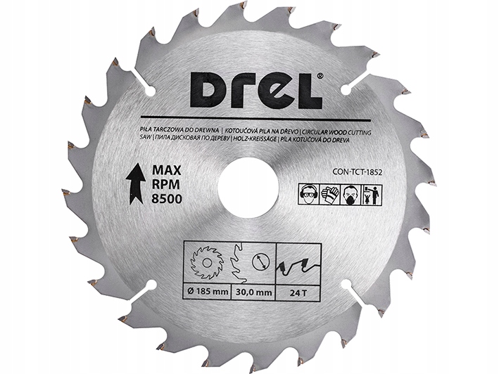 

Tarcza Piła Do Drewna Widiowa 185 x 30 mm 24T