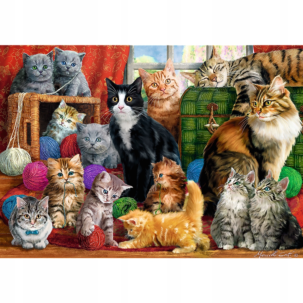 

Puzzle 1000 Zwierzęta Kot Kotki Kocięta 12+ Trefl