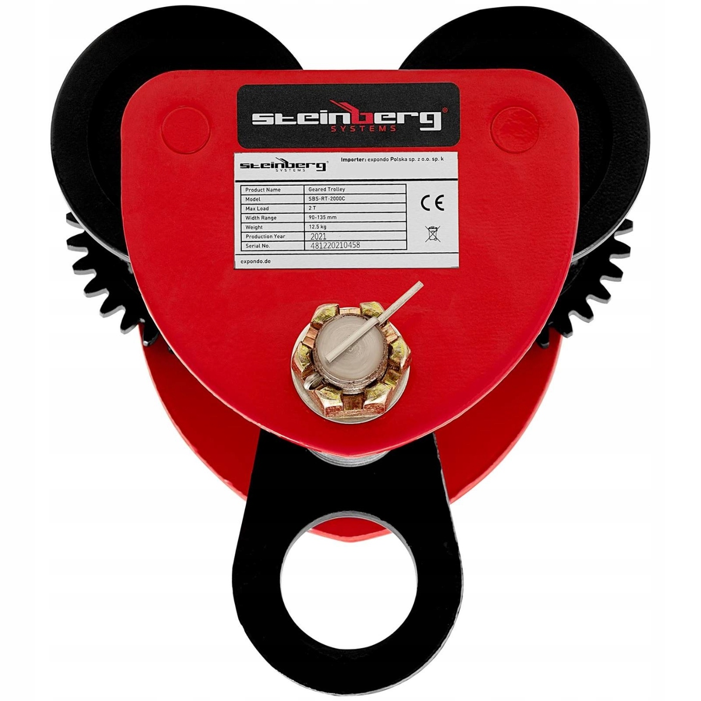 WÓZEK DO SUWNICY SZYNOWY NA DWUTEOWNIK REGULOWANY Kod producenta innahtr43