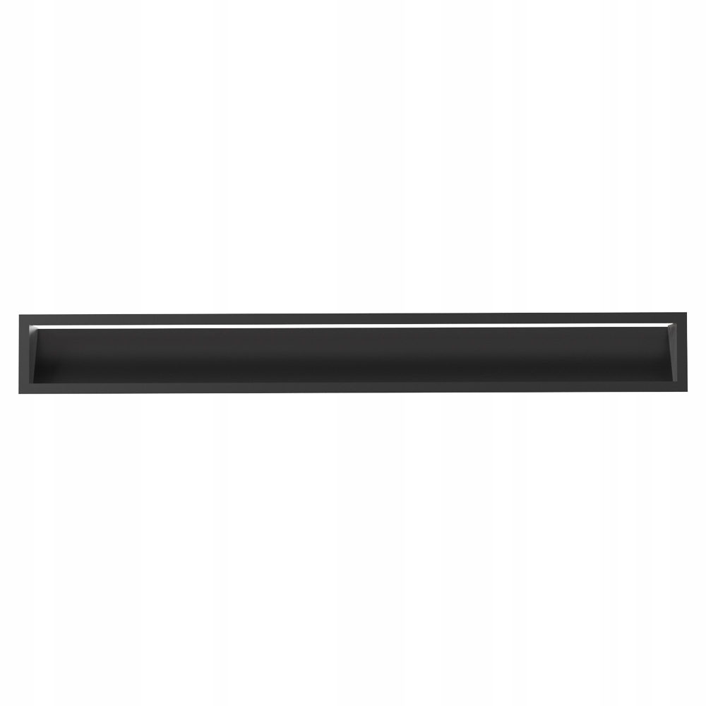 Ventilační Mřížka Krbová Luft 12X100 cm Sf Kovová Černá Do Krbu