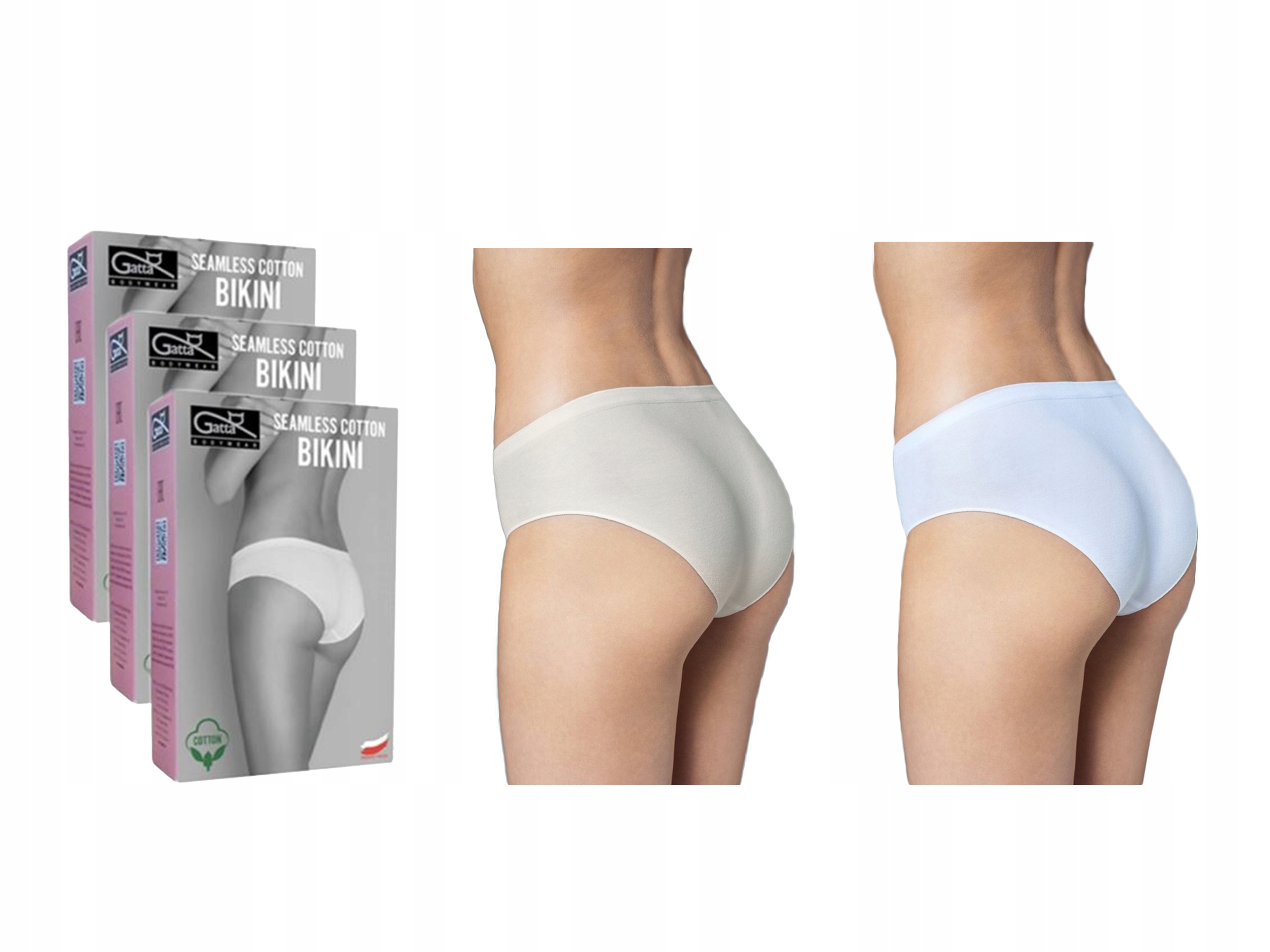 

Majtki bawełna Gatta Bikini Seamless, 3-PAK, S