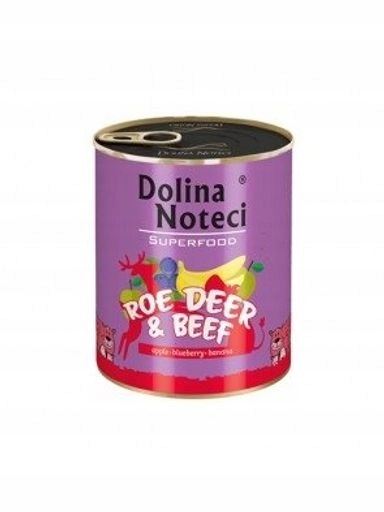 4 x Dolina Noteci Superfood srnka a hovězí maso vlhké krmivo pro psy 800 g