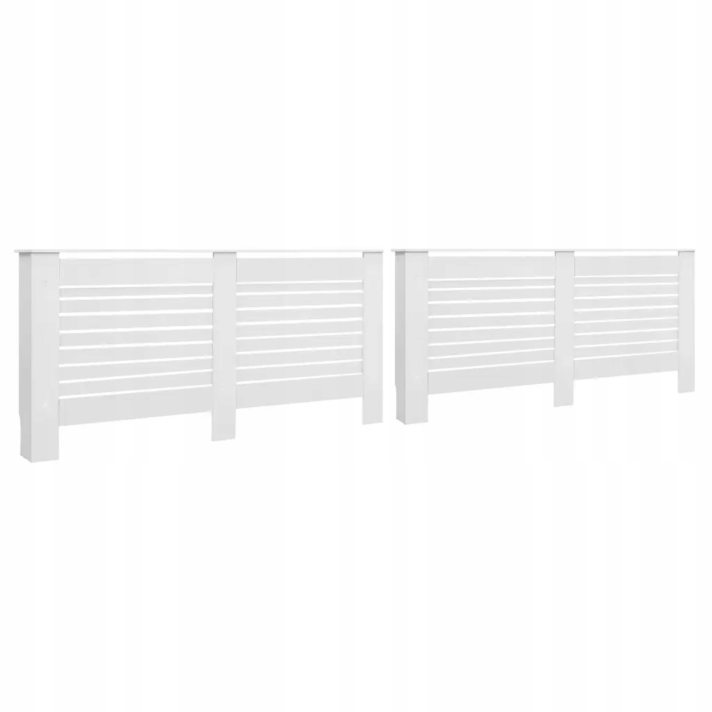 Bílá Mdf obložka na radiátor, 172 x 19 x 81,5 cm, 7 lamel