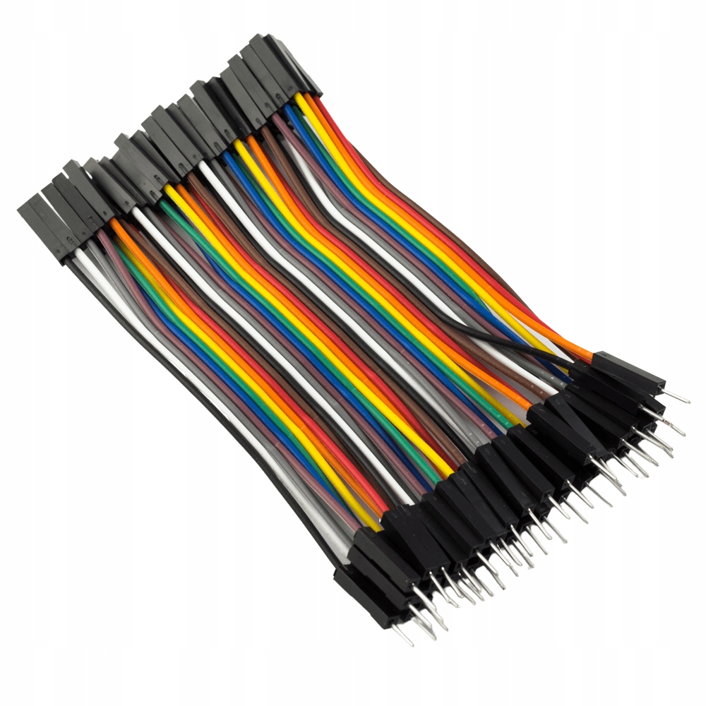 

Przewody do płytki stykowej 10cm 40szt Ż-m/f-m